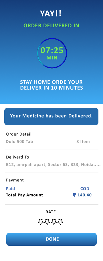 20-Min Medicine Delivery App